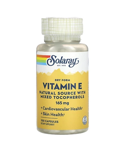 Solaray Dry Form Vitamin E 165 mg