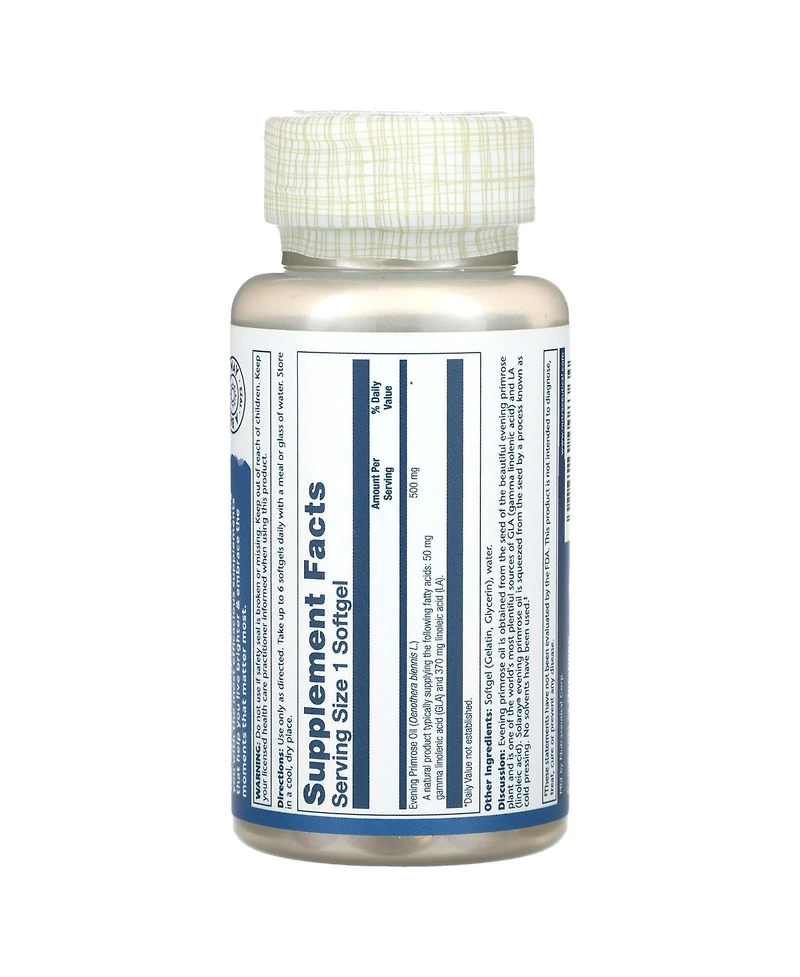 Solaray Plant Sourced Evening Primrose Oil 500 mg