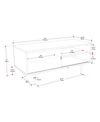 Amber & Emily Tv Stand with Glass Doors for TVs up to 55"