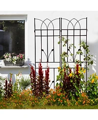 Streamdale Furniture Metal Garden Trellis 71"X17.7" for Climbing Plants