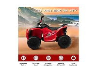 Slickblue 12V Kids Ride On Atv with High/Low Speed and Comfortable Seat