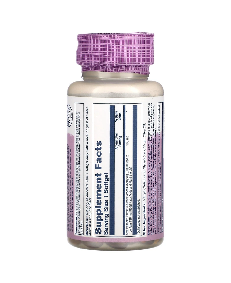 Solaray Vital Extracts Saw Palmetto 160 mg