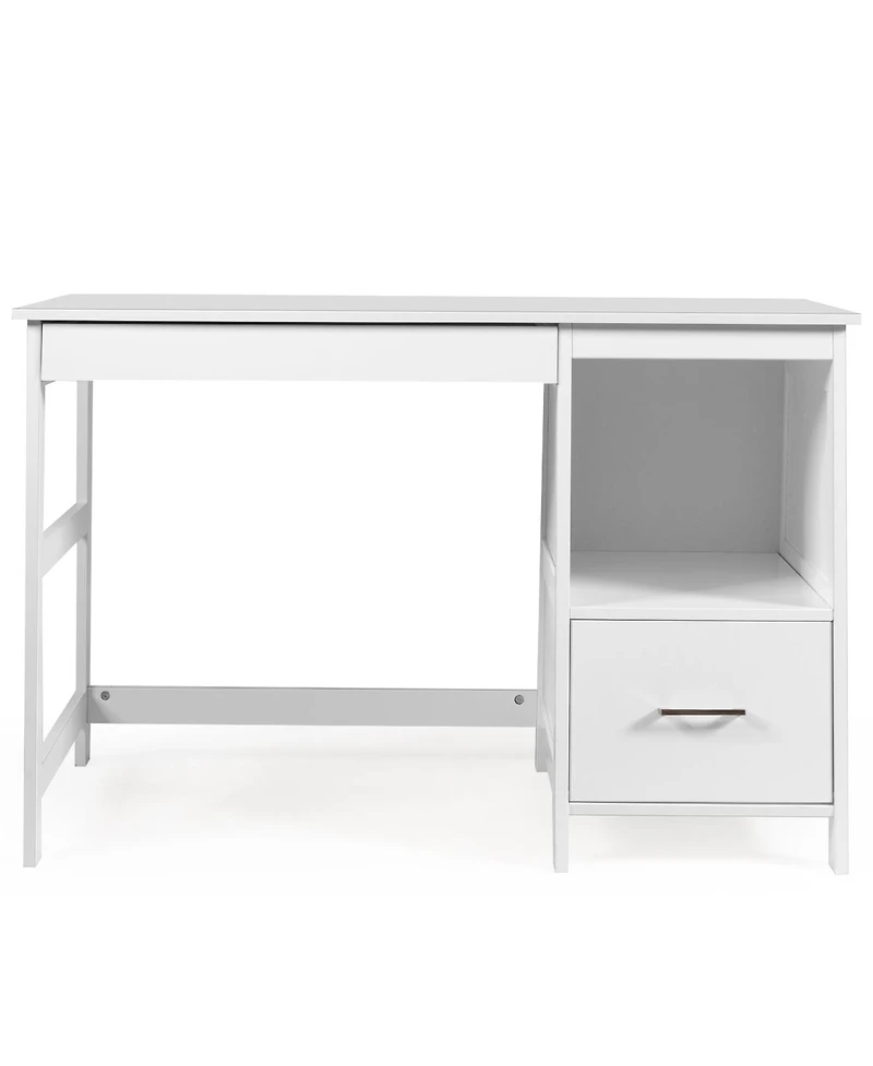 47.5'' Computer Desk Trestle Desk Writing Study Workstation
