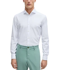 Boss by Hugo Men's Structured Performance Slim-Fit Dress Shirt