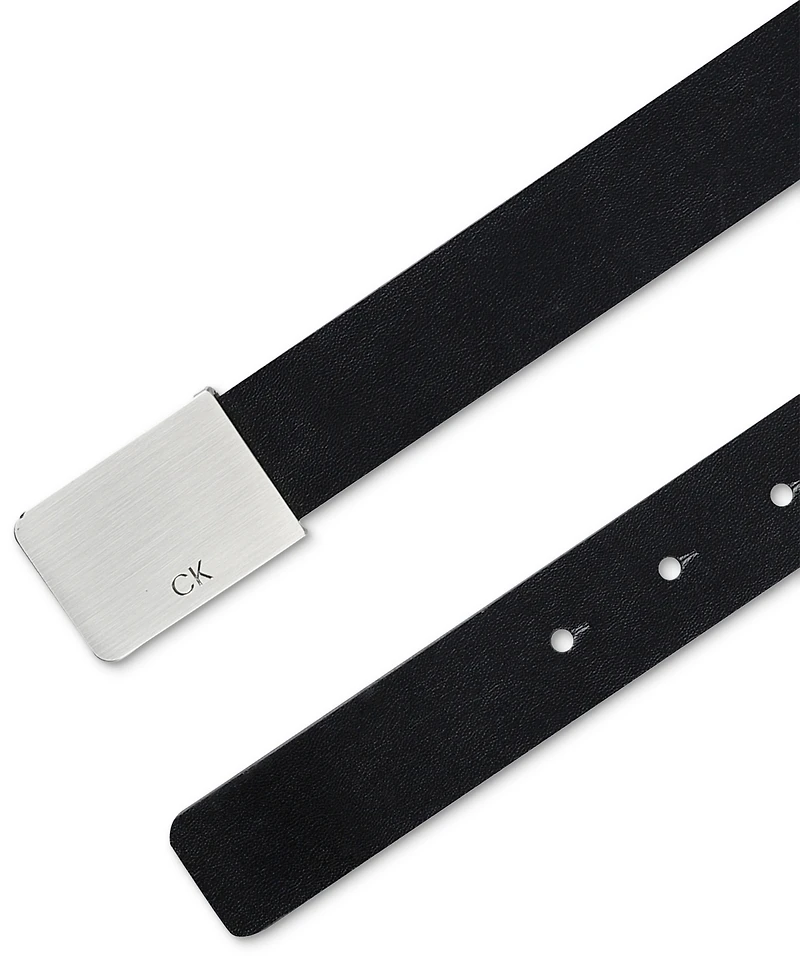 Calvin Klein Men's Logo Plaque Belt