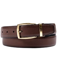 Club Room Men's Reversible Pebble Belt, Created for Macy's
