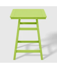 WestinTrends 5-Piece Hdpe Outdoor Patio Dining Bar Bistro Table Set with Counter High Stools