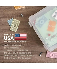 Iris Pack 8.5" x 11" Portable Project Case Container with Snap-Tight Latch
