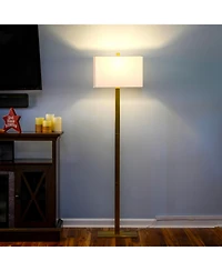 Stella 60" Led Standing Floor Lamp with Rectangular Shade