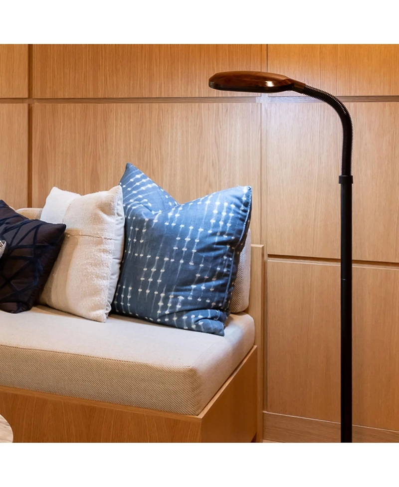 Litespan 53" Dimmable Led Reading Task Lamp with Height Adjustable Gooseneck Head