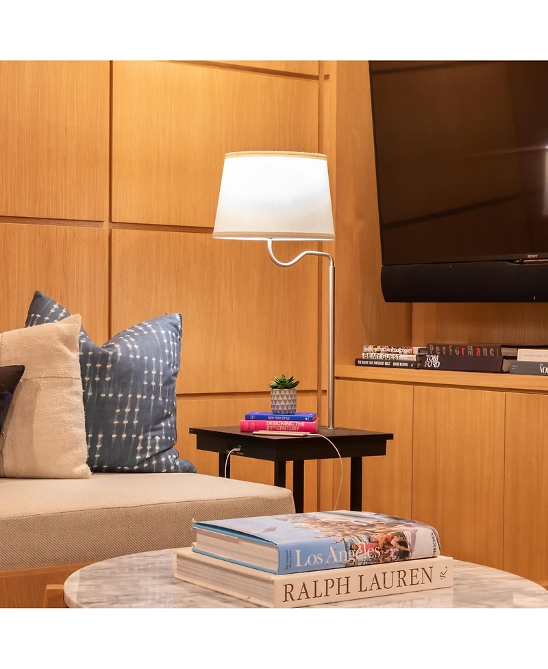 Madison 56" Led Table and Lamp Combo with Usb Port Outlet
