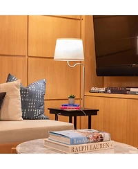 Madison 56" Led Table and Lamp Combo with Usb Port Outlet