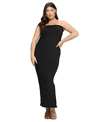 L I V D Plus Camo Sleeveless Slit Dress