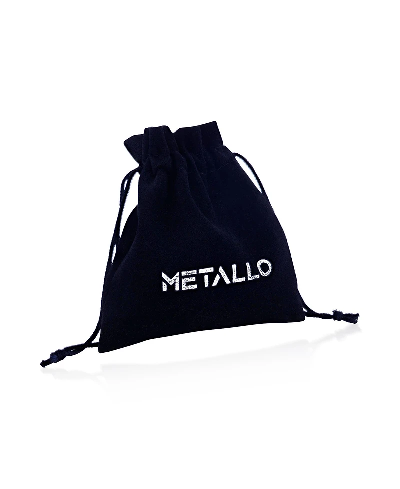 Metallo Stainless Steel, Gold Plated or Black Pated Over Steel 12mm Square Huggie Earrings