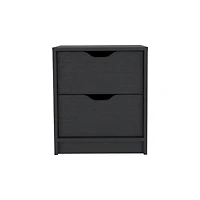 Streamdale Nightstand Gandu, Two Drawers, Finish