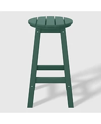 WestinTrends 24" Hdpe Outdoor Patio Round Counter Height Stool Set of