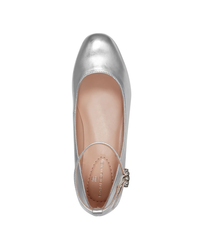 Bandolino Women's Lexy Ankle Strap Low Block Heel Pumps