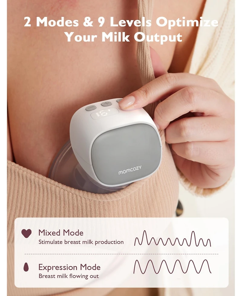Momcozy Double Wearable Electric Breast Pump | S9