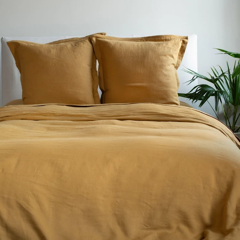 Flanged French Linen Euro Pillow