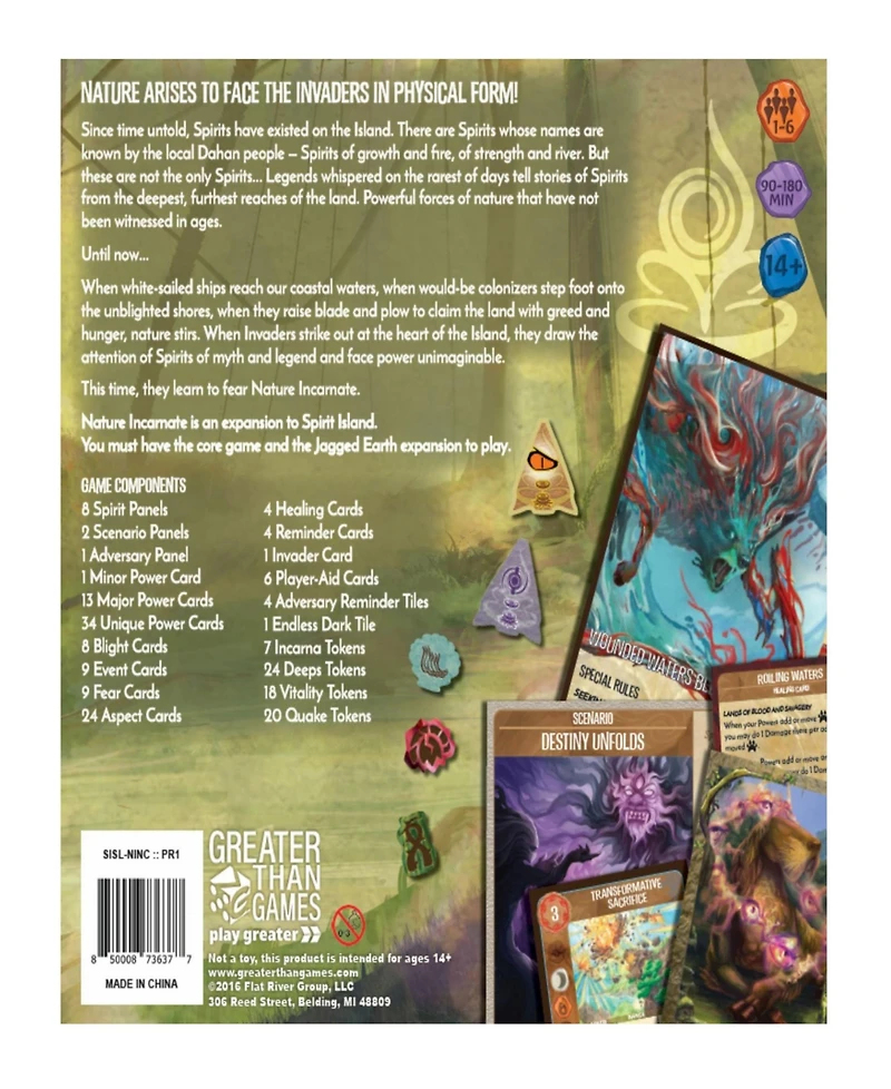Greater Than Games Spirit Island: Nature Incarnate Expansion Board Game