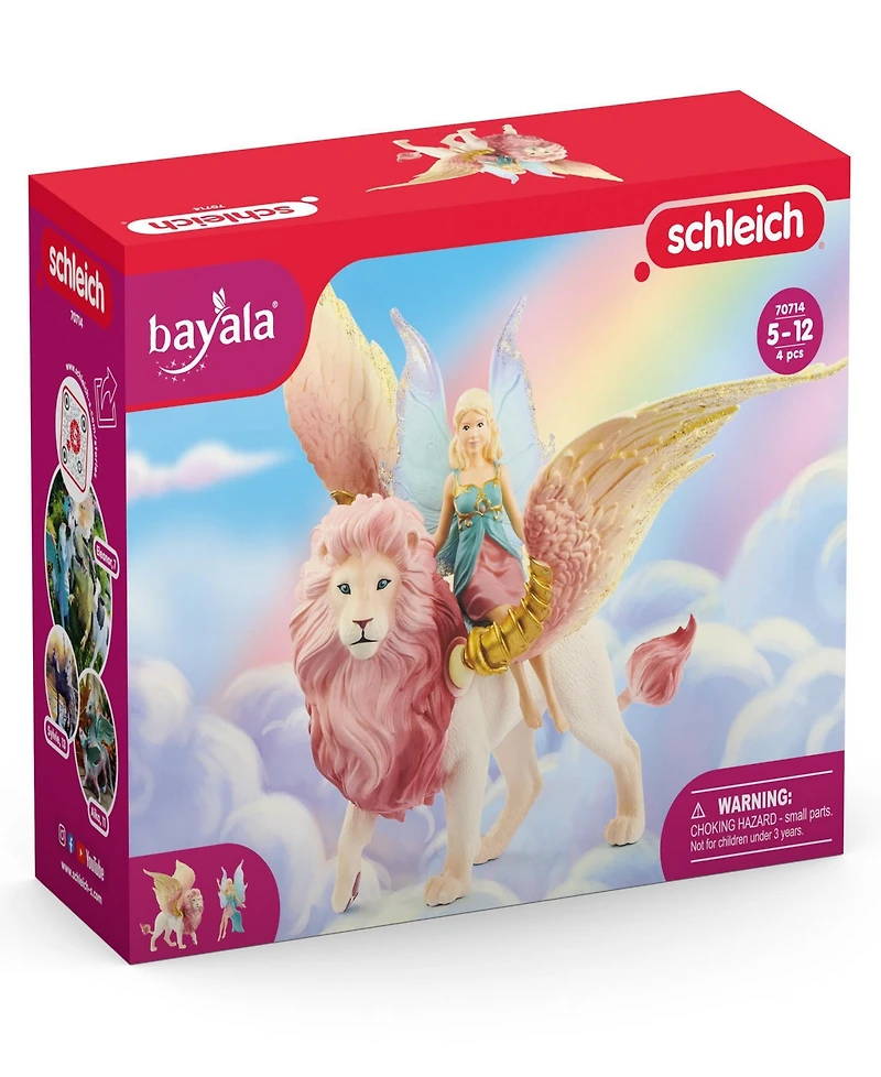 Schleich Bayala Fairy In Flight On Winged Lion Playset