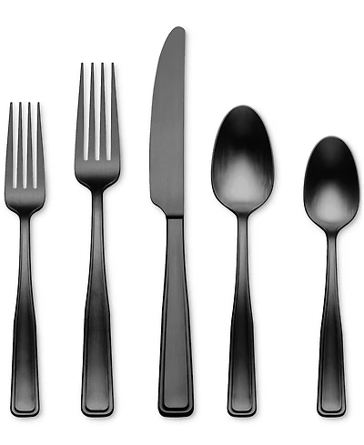 Oneida Reid Black 20-Pc. Flatware Set, Service for 4