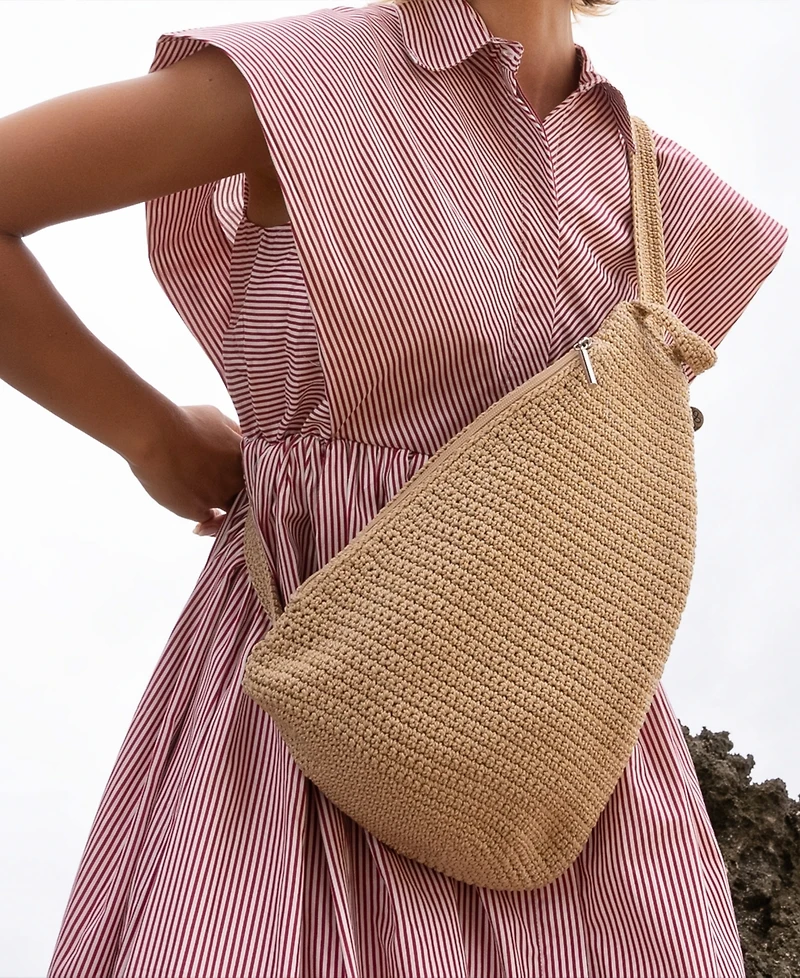 The Sak Women's Geo Sling Crochet Backpack