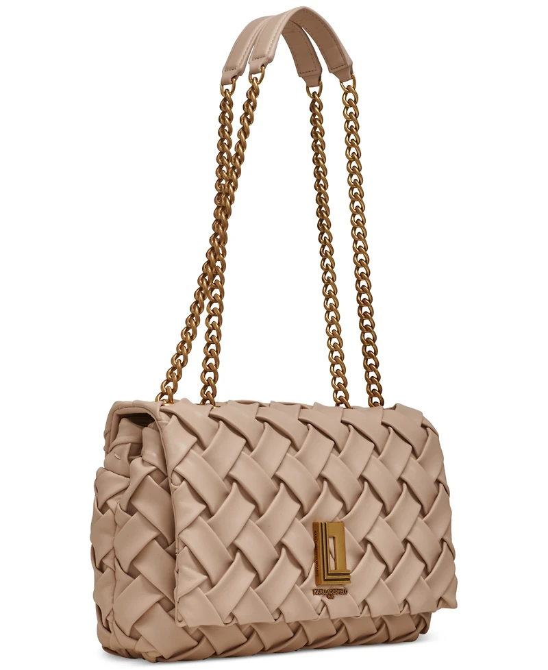 Karl Lagerfeld Paris Lafayette Leather Shoulder Bag