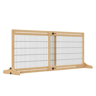 Expandable Pet Gate for Various Openings Adjustable up to 6 Feet, Safe and Stable