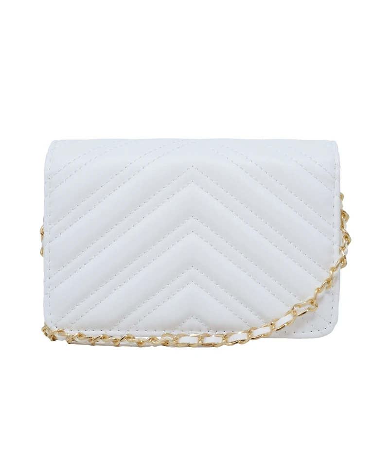 Bebe Rain Leather Crossbody Bag