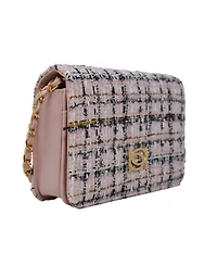 Bebe Kamala Tweed Crossbody Bag