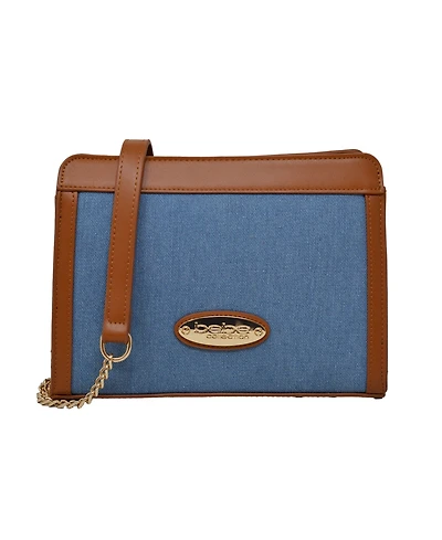 Bebe Marie Denim Crossbody Bag