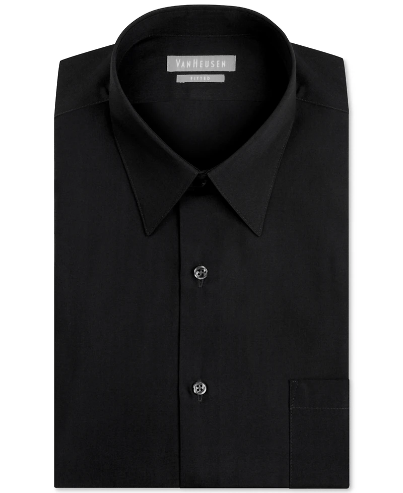 Van Heusen Men's Athletic Fitted Poplin Dress Shirt