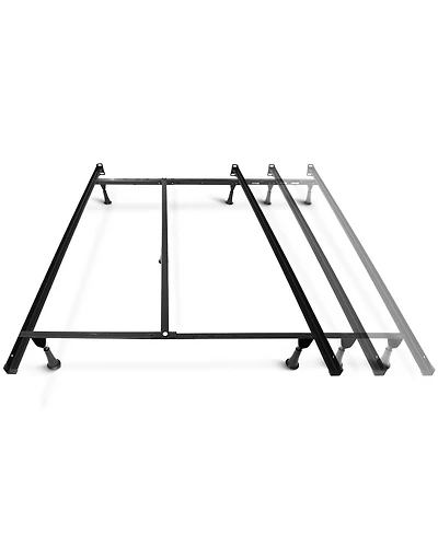 Clara Clark Heavy Duty 5 Lag Adjustable Steel Bed Base With Center Support - Universal Full & Queen