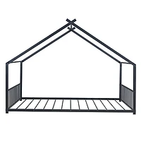 Streamdale Full Metal House Bed, White