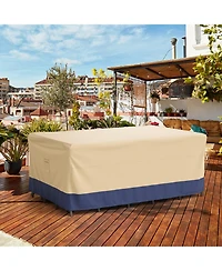 Slickblue Patio Furniture Cover with Padded Handle and Click-Close Straps