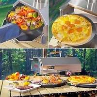Streamdale 12" Rotatable Outdoor Pizza Oven - Portable and Stainless