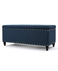 Streamdale Stylish Storage Ottoman with Ample Space and Birch Legs
