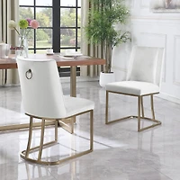 Streamdale Velvet Upholstered Dining Chairs (Set of 2)