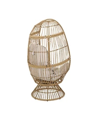 Streamdale Berkshire Outdoor Swivel Egg Chair with Water-Resistant Cushion