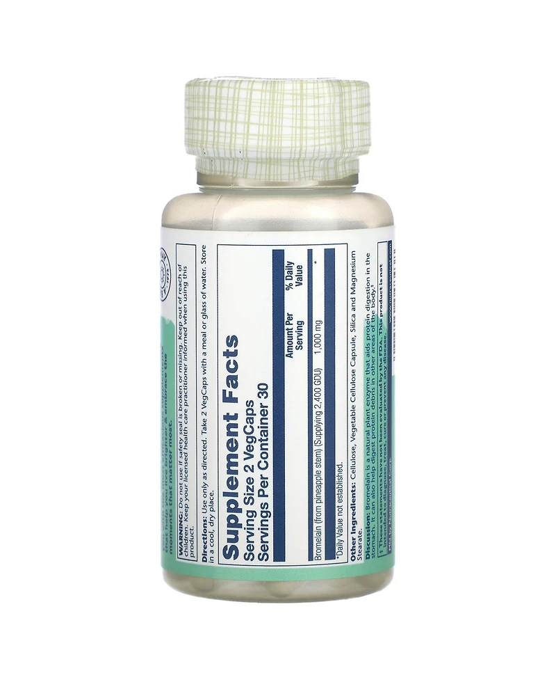Solaray Bromelain 60 VegCaps (500 mg 1