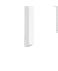 Streamdale Furniture Modern Glass Tea Coffee End Table for Living Room