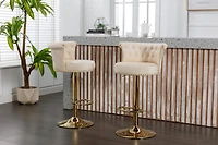 Streamdale Adjustable Swivel Bar Stools Set for Kitchen