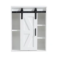 Streamdale Wooden Wall-Mounted Storage Cabinet - Adjustable Door