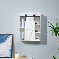 Streamdale Wooden Wall-Mounted Storage Cabinet - Adjustable Door