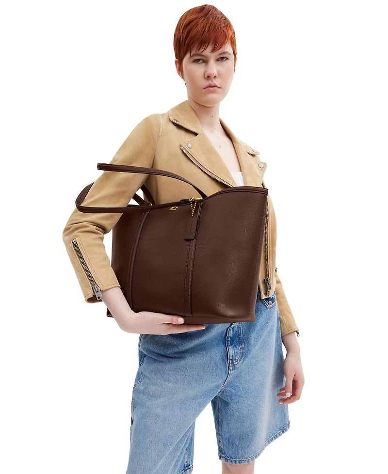 Coach Legacy Medium Pebble Leather Tote Bag