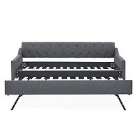 Streamdale Tufted Daybed with Trundle and Usb