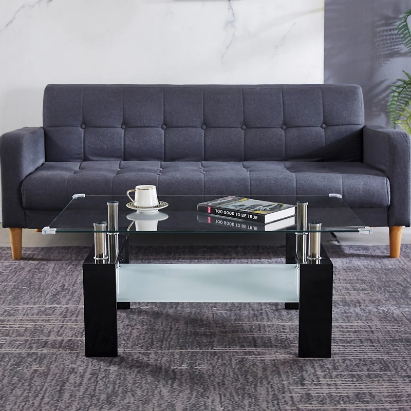 Streamdale Furniture Artisan Center Coffee Table Black