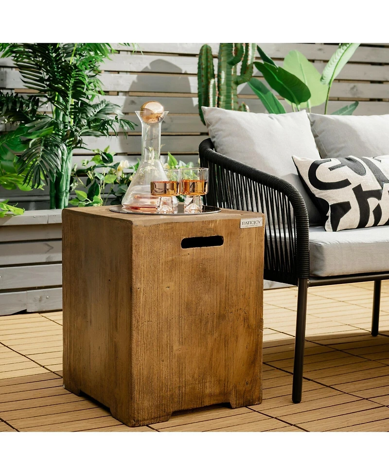 Slickblue 16" Outdoor Hideaway Table Cover for Standard 20 Lbs Propane Tank-b