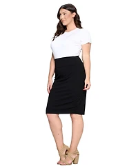 L I V D Plus Molly Pencil Skirt